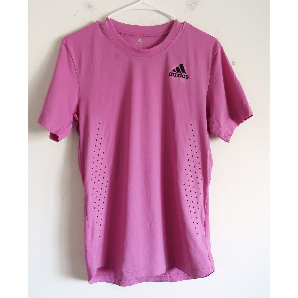 Adidas Purple Top with Moth Hole Ventilation - Size Small
